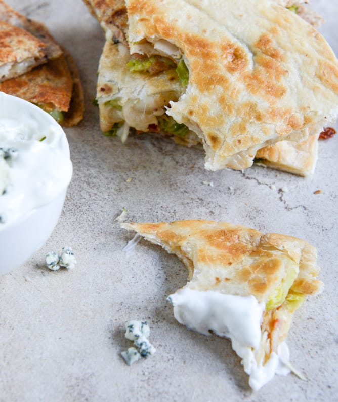 Brussels Bacon Bean Quesadillas I howsweeteats.com