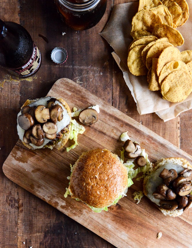 Crispy Autumn Veg Burgers with Apple Cider Slaw I howsweeteats.com