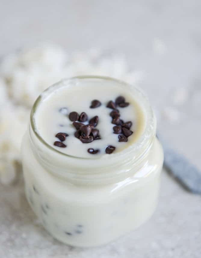 Homemade Chocolate Chip Coconut Butter I howsweeteats.com