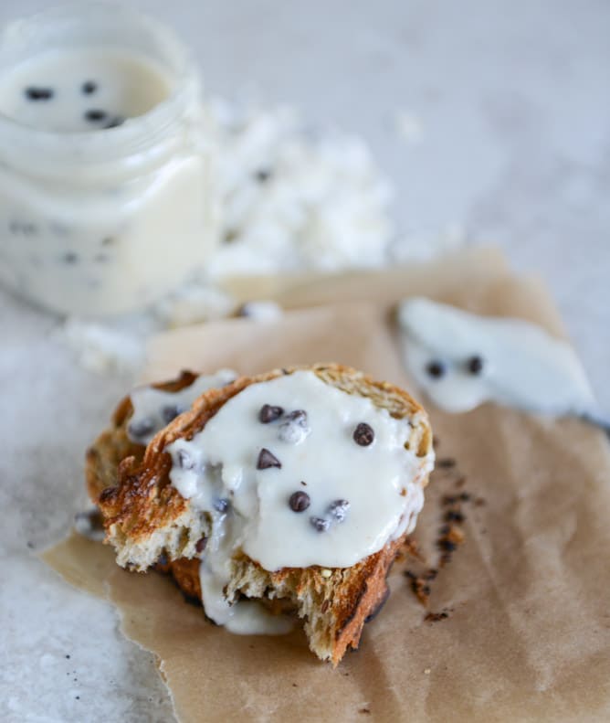 Homemade Chocolate Chip Coconut Butter I howsweeteats.com