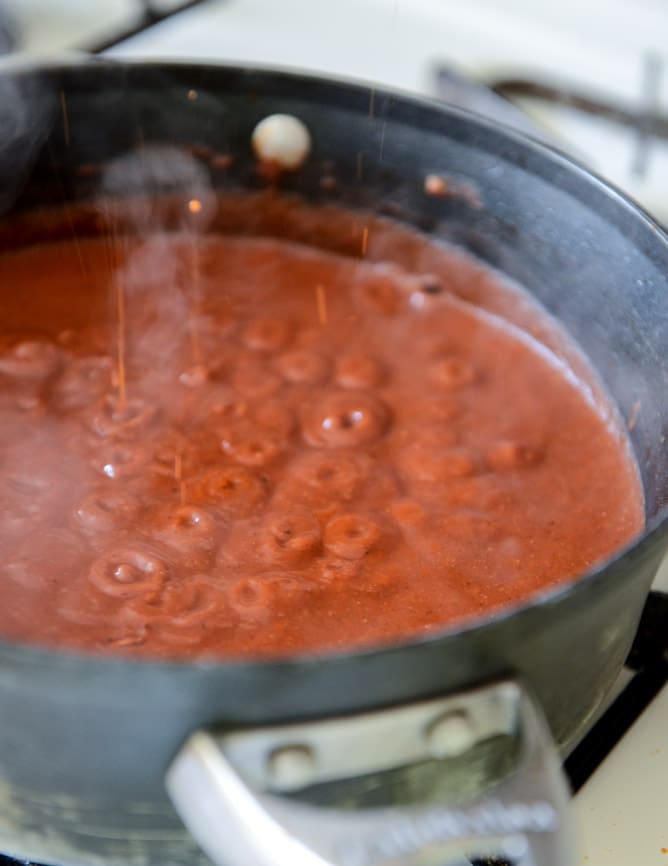  Lightened Up Beef Enchiladas with 10 Minute Enchilada Sauce I howsweeteats.com