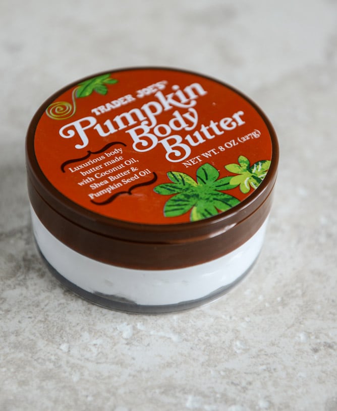 trader joe's pumpkin body butter I howsweeteats.com