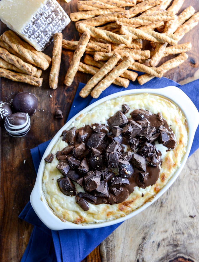 Chocolate Cheddar Dip I howsweeteats.com