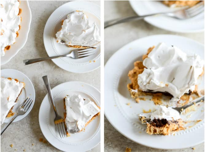 pumpkin s'mores tart I howsweeteats.com