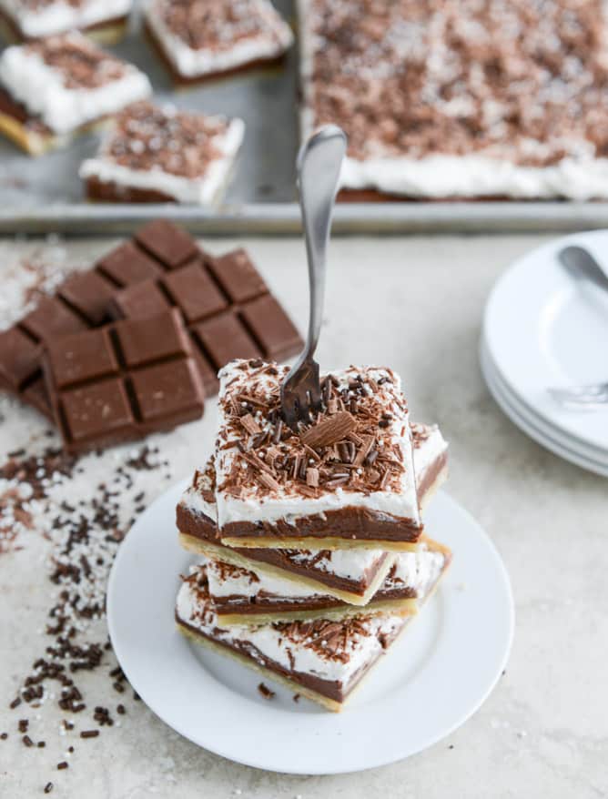 Chocolate Cream Slab Pie I howsweeteats.com