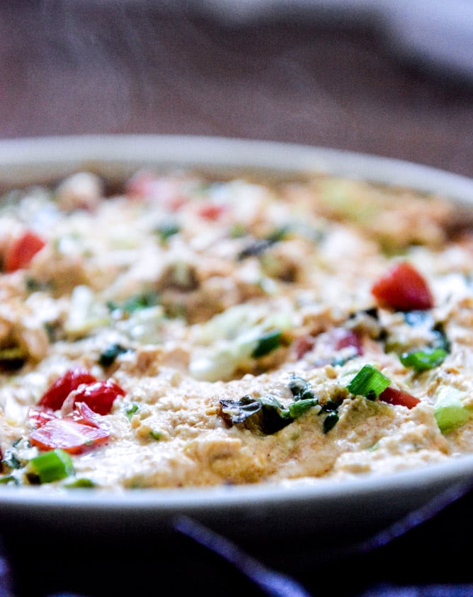 chicken enchilada dip I howsweeteats.com