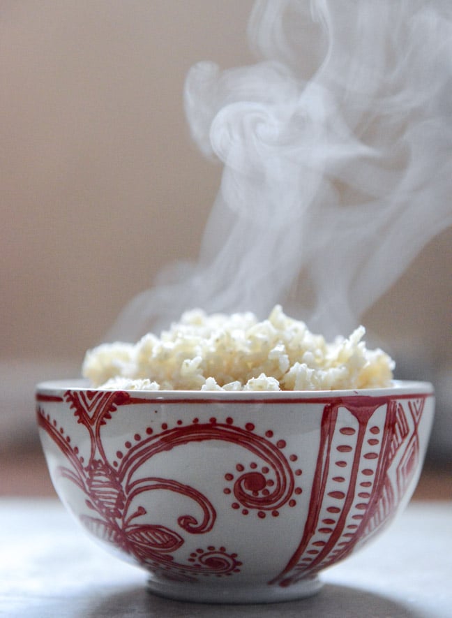 Chili Garlic Beef Stir Fry with Coconut Rice I howsweeteats.com