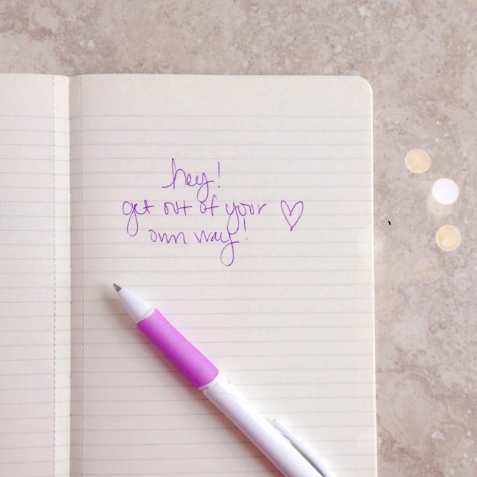 get out of your own way I howsweeteats.com