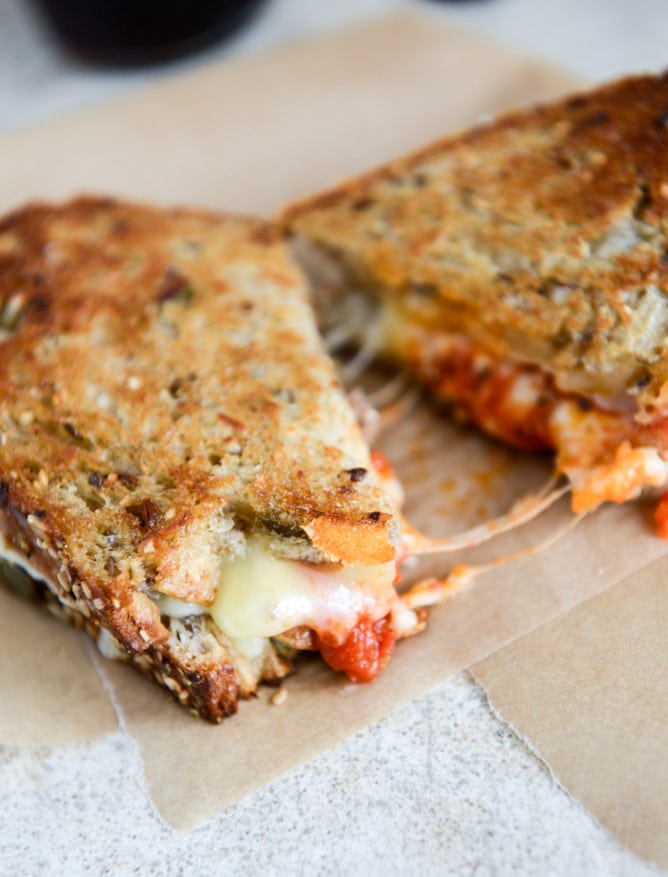 spicy mini meatball grilled cheese I howsweeteats.com