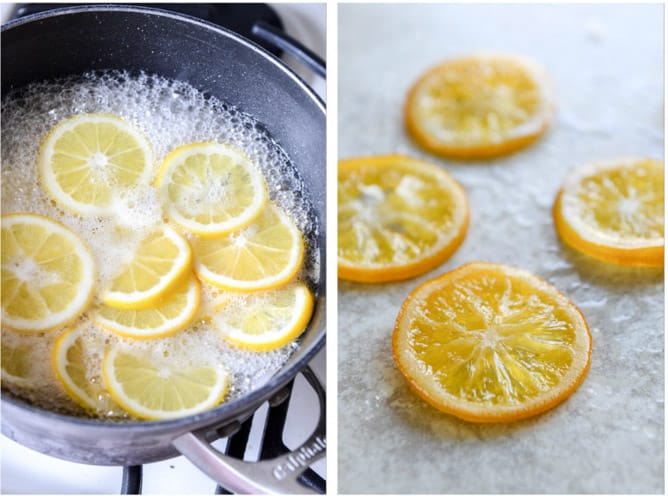 Spring Greens with Candied Meyer Lemons and Spicy Fried Goat Cheese I howsweeteats.com