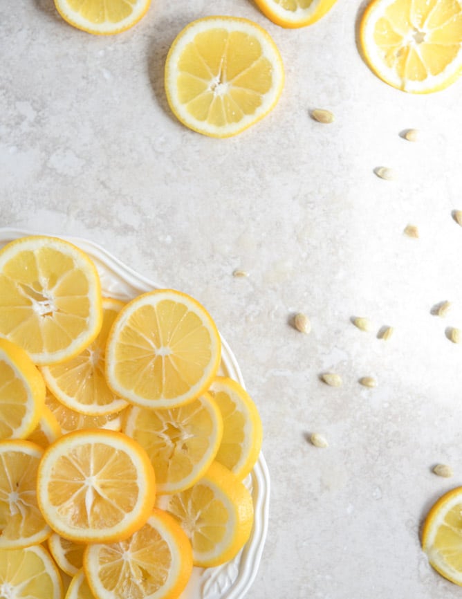 Spring Greens with Candied Meyer Lemons and Spicy Fried Goat Cheese I howsweeteats.com