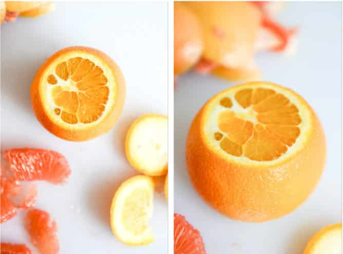 Avocado Citrus Crunch Salad with Oat Croutons and Black Pepper Buttermilk Drizzle I howsweeteats.com