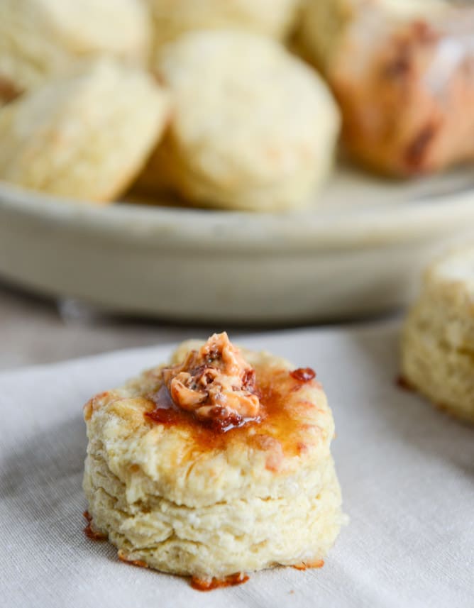Provolone Scones with Cherry Tomato Butter I howsweeteats.com