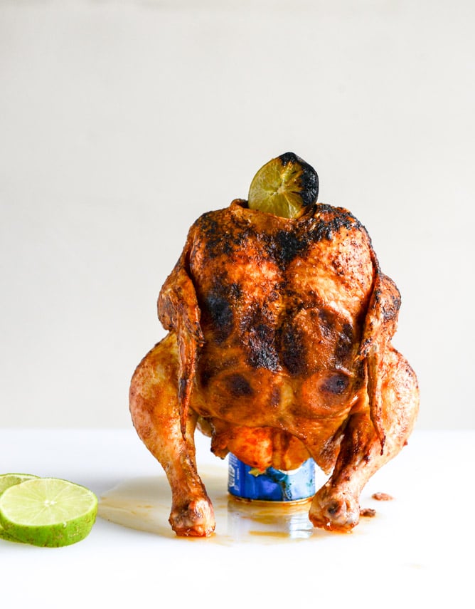 beer can chicken I howsweeteats.com
