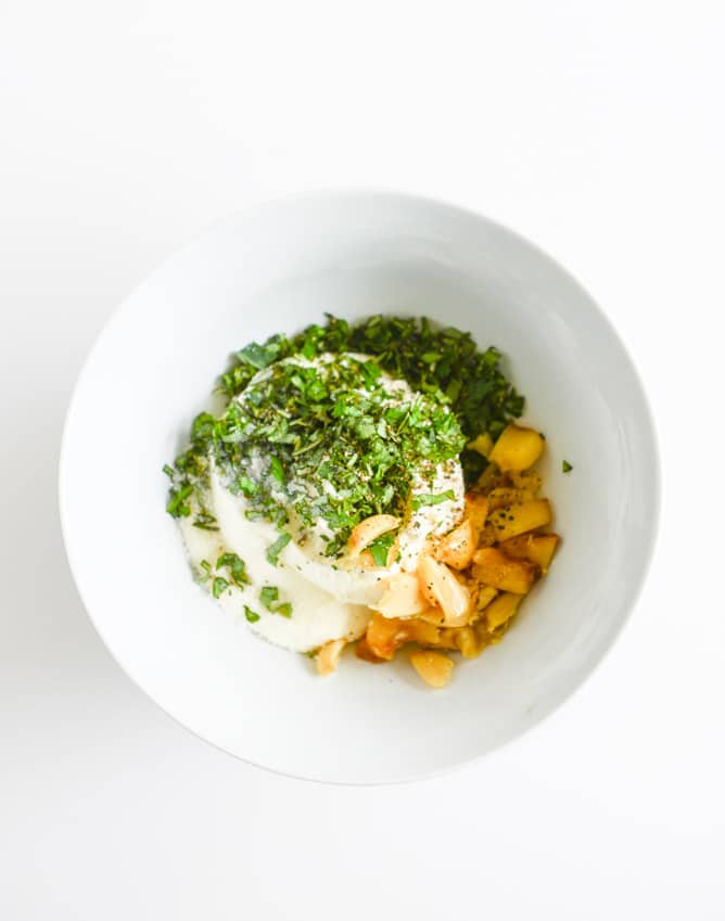 white pizza grilled cheese I howsweeteats.com