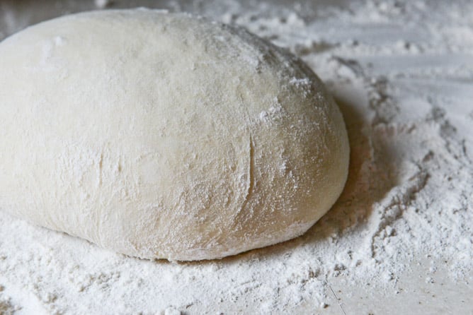 Asparagus Ribbon and Whipped Ricotta Pizza I howsweeteats.com