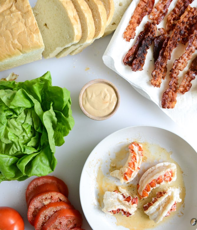 lobster BLTs I howsweeteats.com