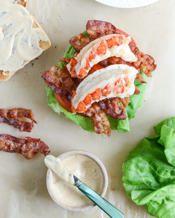 lobster BLTs I howsweeteats.com