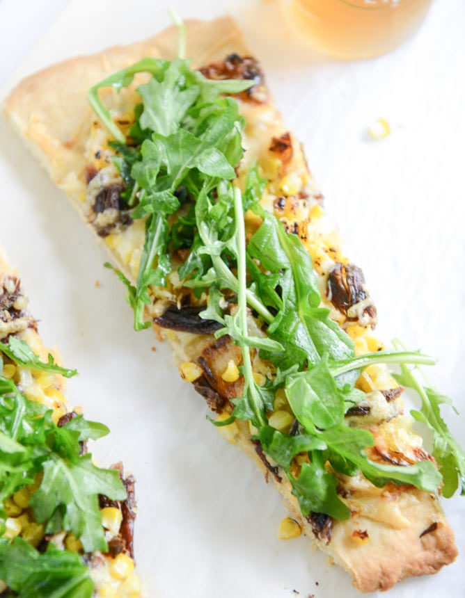 whiskey braised short rib flatbread I howsweeteats.com