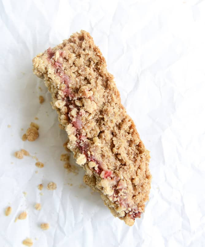 strawberry chia jam squares I howsweeteats.com