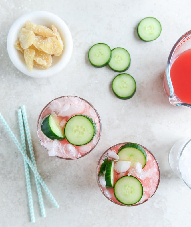 watermelon ginger sparklers I howsweeteats.com