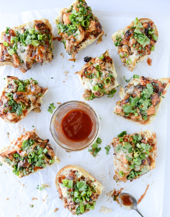 BBQ chicken french breads I howsweeteats.com