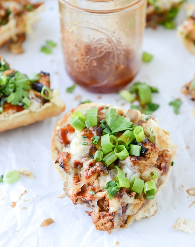 BBQ chicken french breads I howsweeteats.com