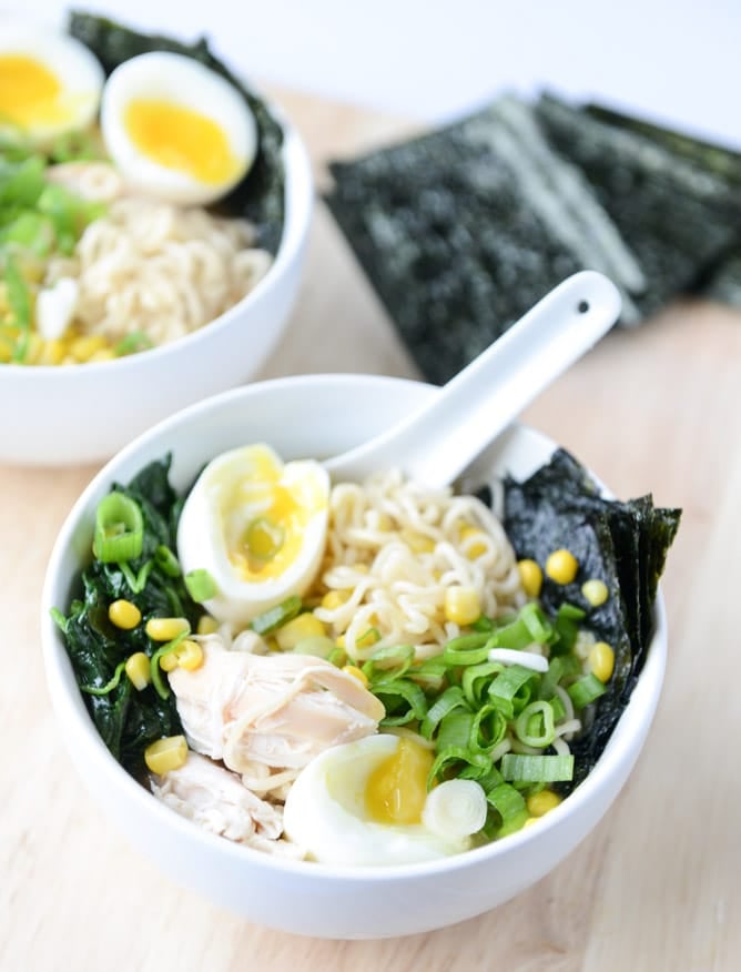 roasted chicken ramen I howsweeteats.com