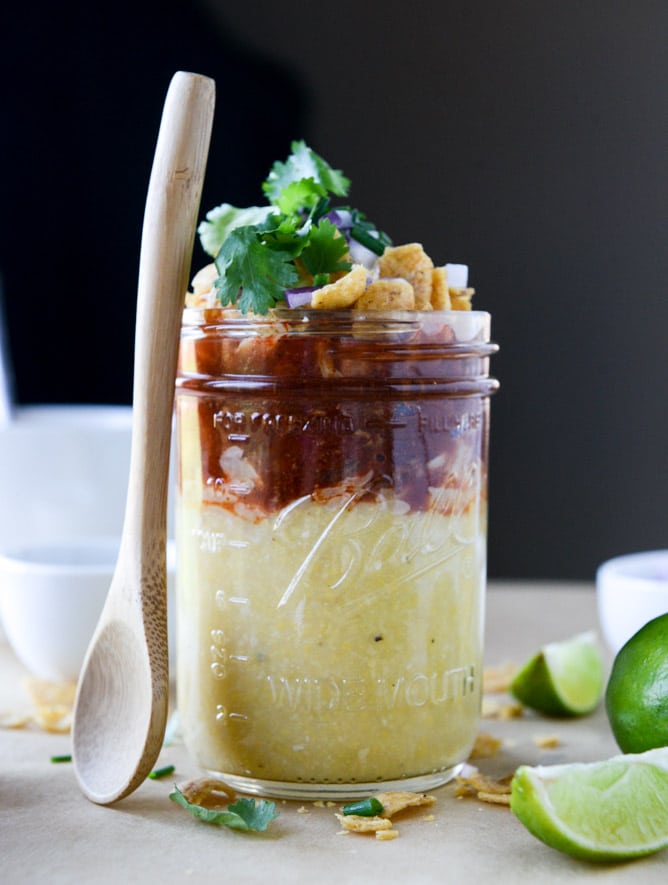 chili cheddar cheese polenta I howsweeteats.com