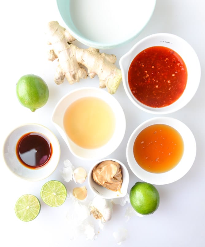 thai crunch brussels sprouts I howsweeteats.com