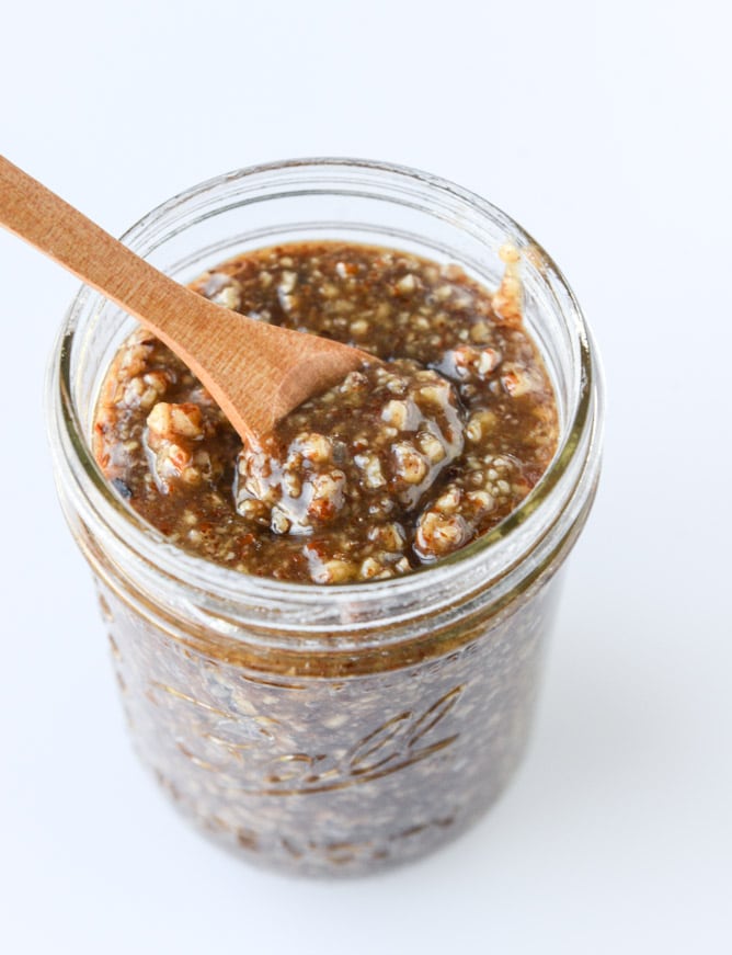 no-bake bourbon pecan pie cheesecakes I howsweeteats.com