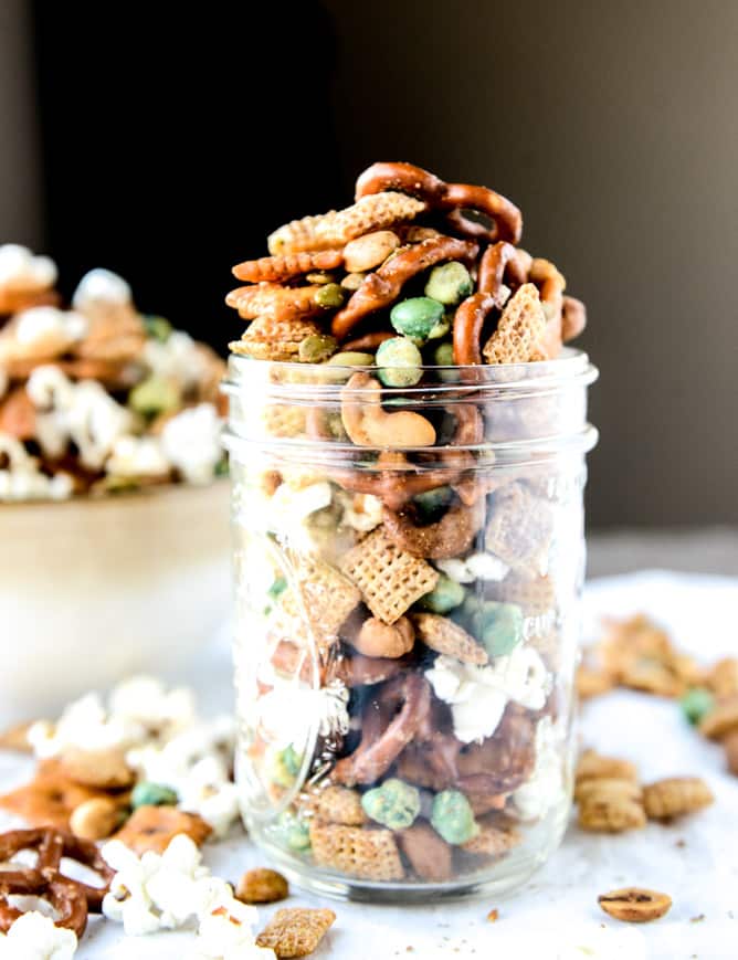 sweet + savory homemade snack mix I howsweeteats.com