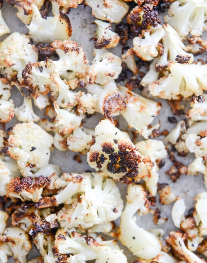 charred cauliflower carbonara I howsweeteats.com