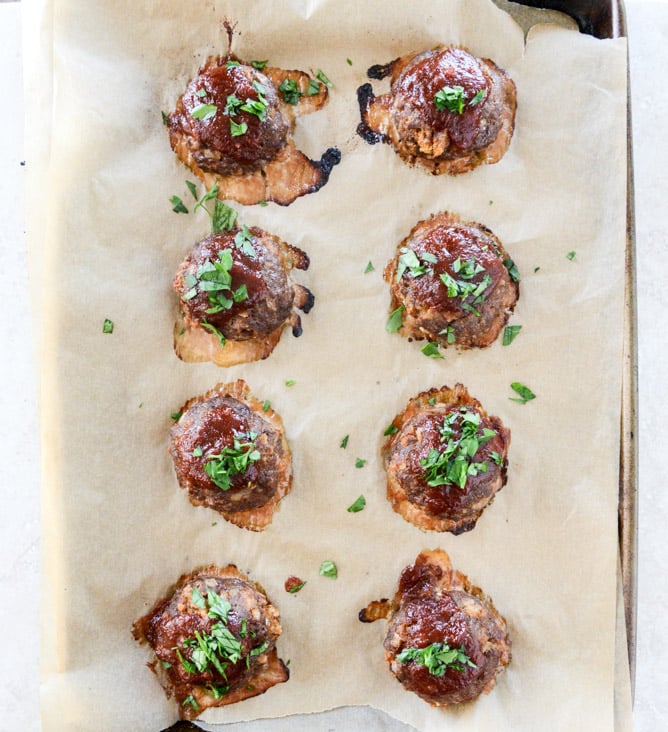 BBQ meatloaf and grilled fontina cornbread stacks I howsweeteats.com