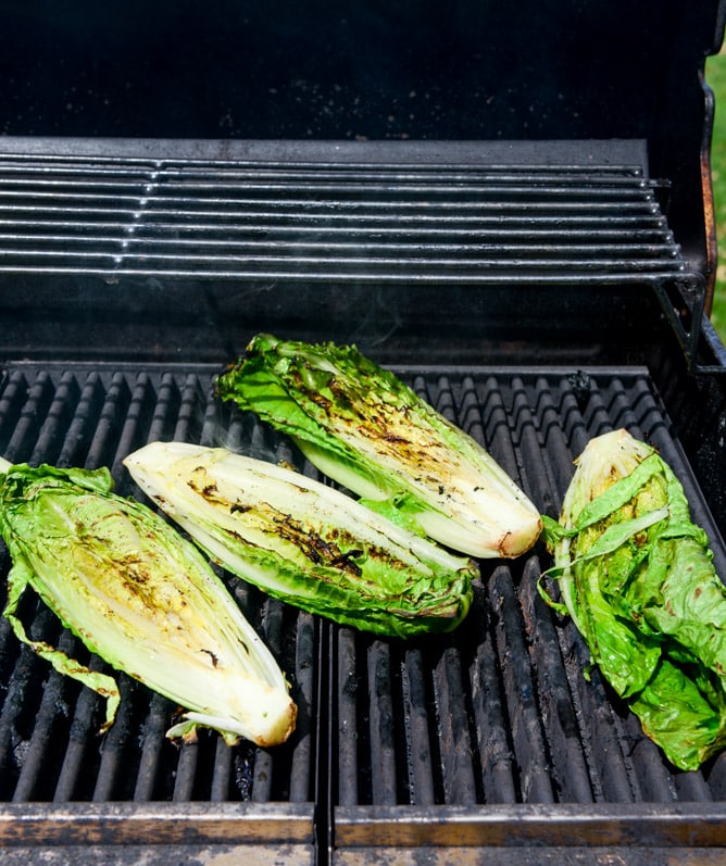 grilled caesar buffalo chicken salad I howsweeteats.com