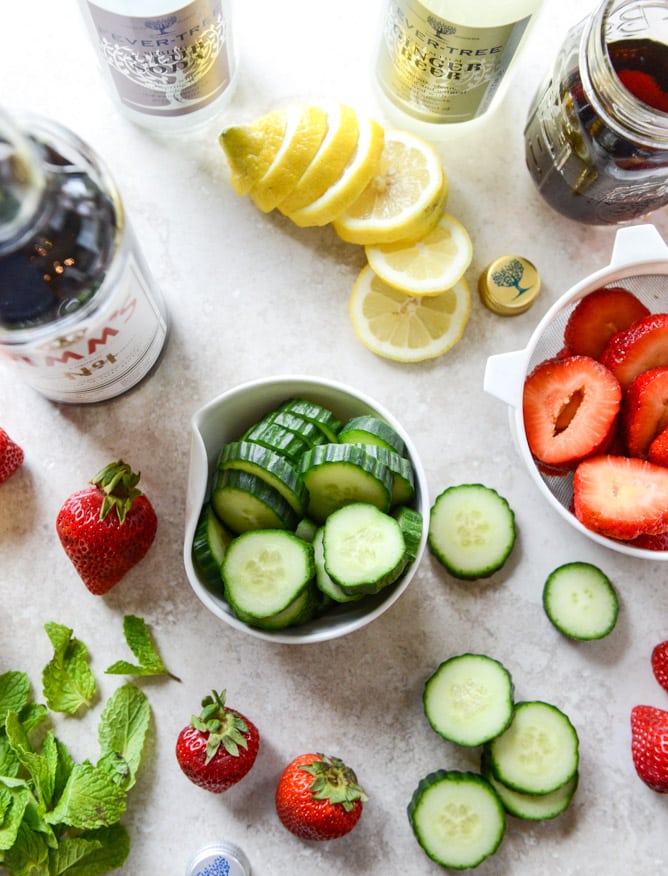 strawberry pimm's cups I howsweeteats.com