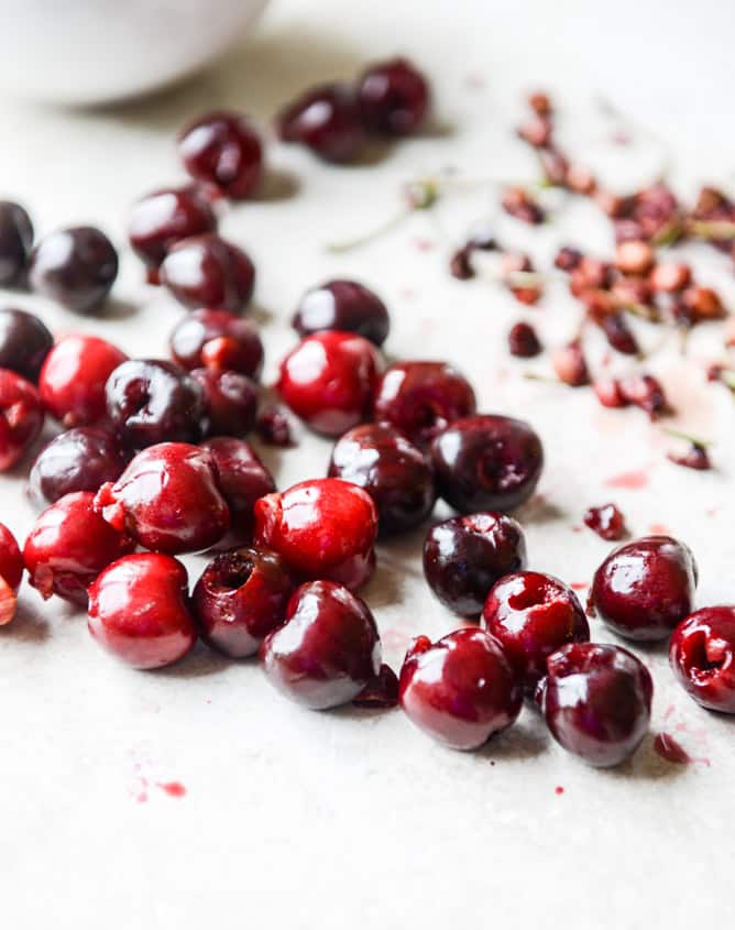 grilled cherry salsa I howsweeteats.com