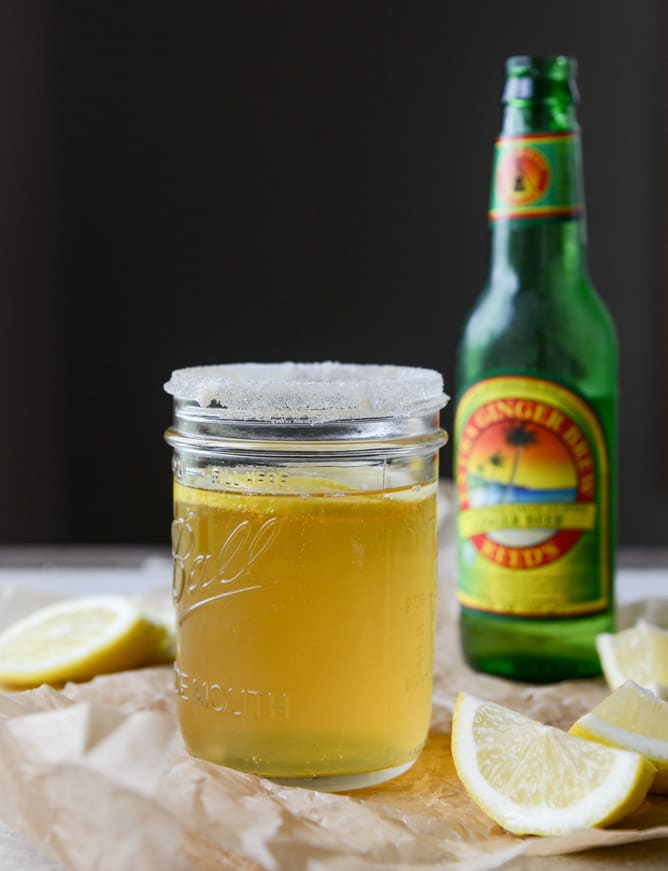 ginger beer shandy I howsweeteats.com