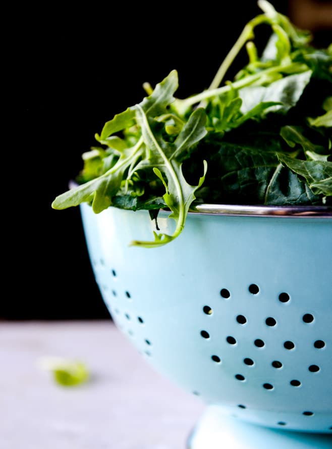 kale arugula reggiano salad I howsweeteats.com