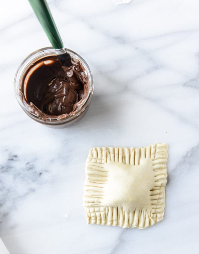 nutella s'mores puff pastry pop tarts I howsweeteats.com