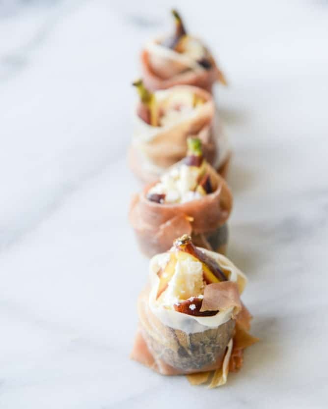 roasted goat cheese stuffed figs + an easy summer cheese plate I howsweeteats.com