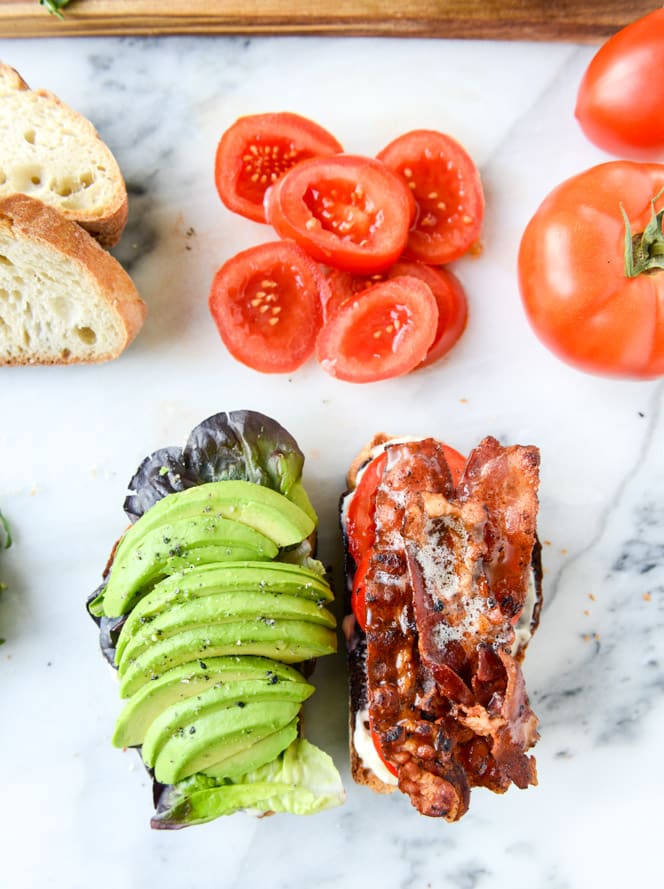 crispy smoked provolone BLAT I howsweeteats.com