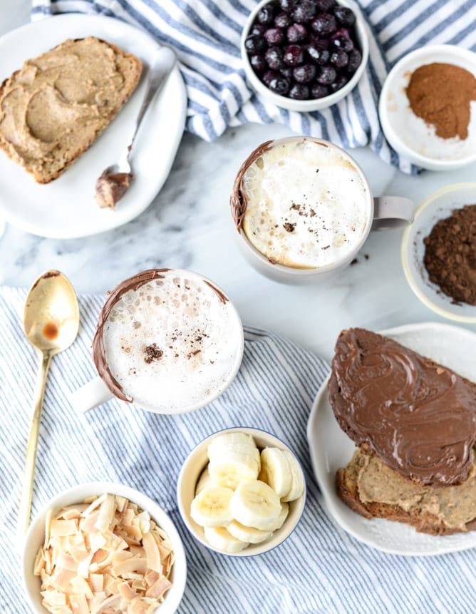 how to make a nutella latte I howsweeteats.com