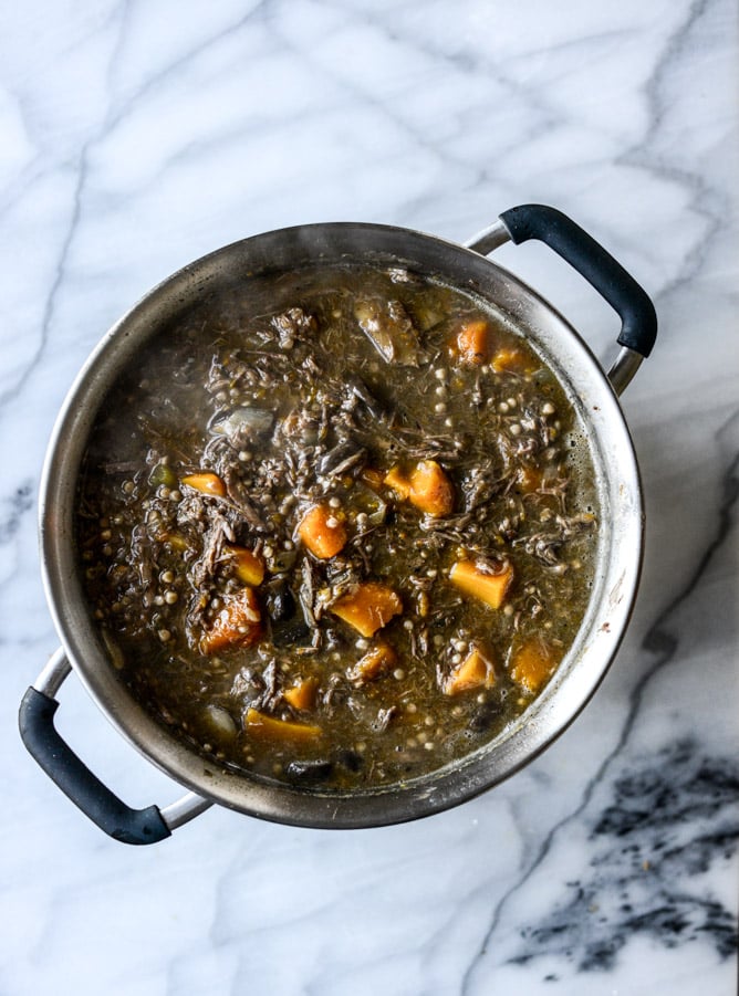 butternut beef stew with pearl couscous I howsweeteats.com
