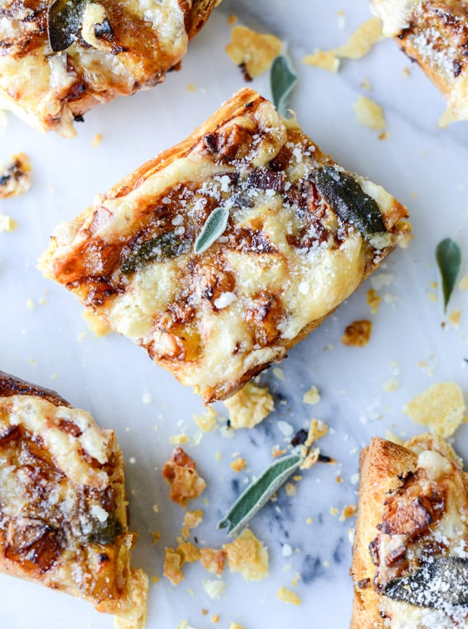 pumpkin parmesan french breads I howsweeteats.com