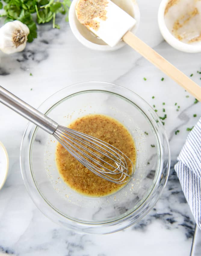 easy honey dijon skillet chicken I howsweeteats.com