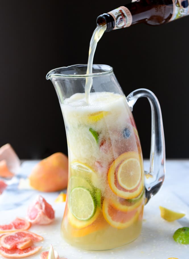 meyer lemon shandy sangria I howsweeteats.com