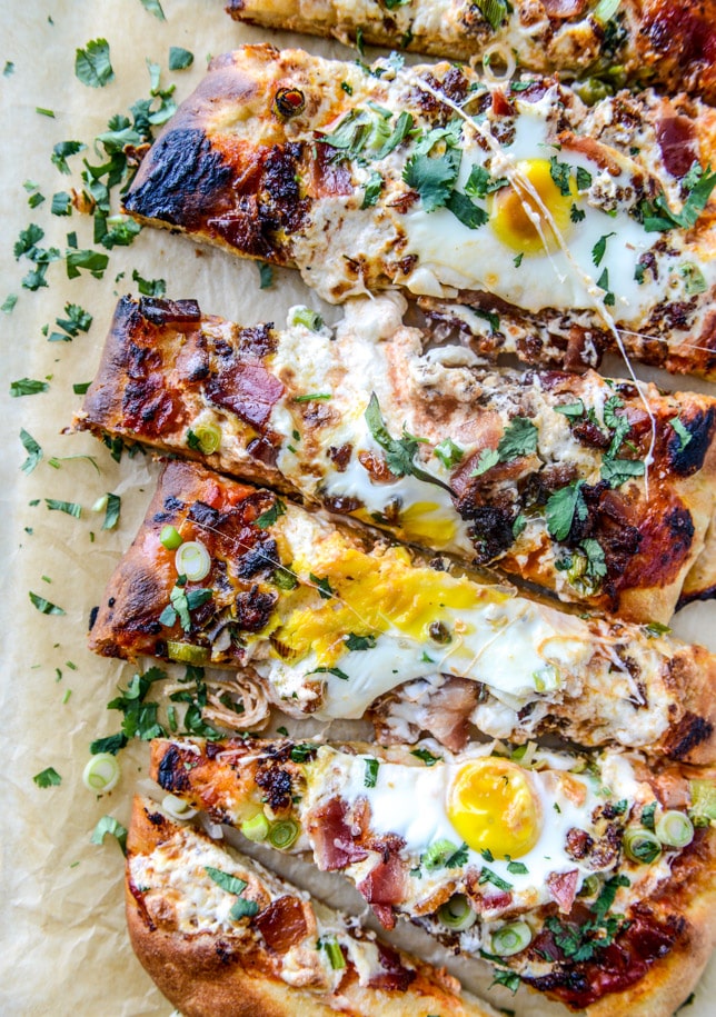 burrata breakfast pizza I howsweeteats.com