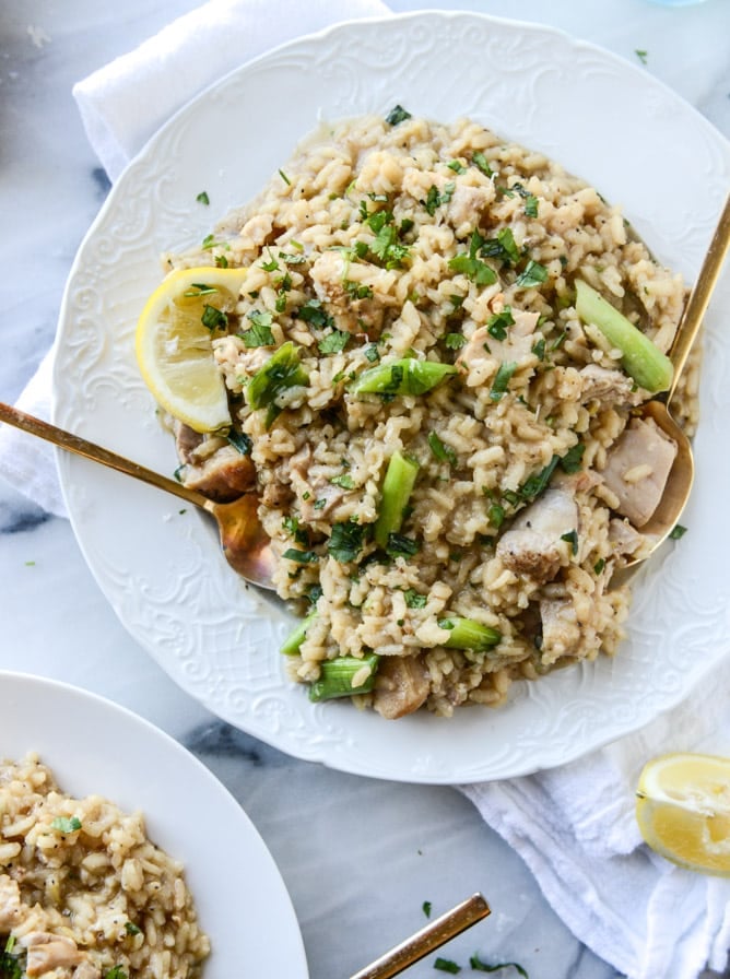 lemon chicken risotto I howsweeteats.com