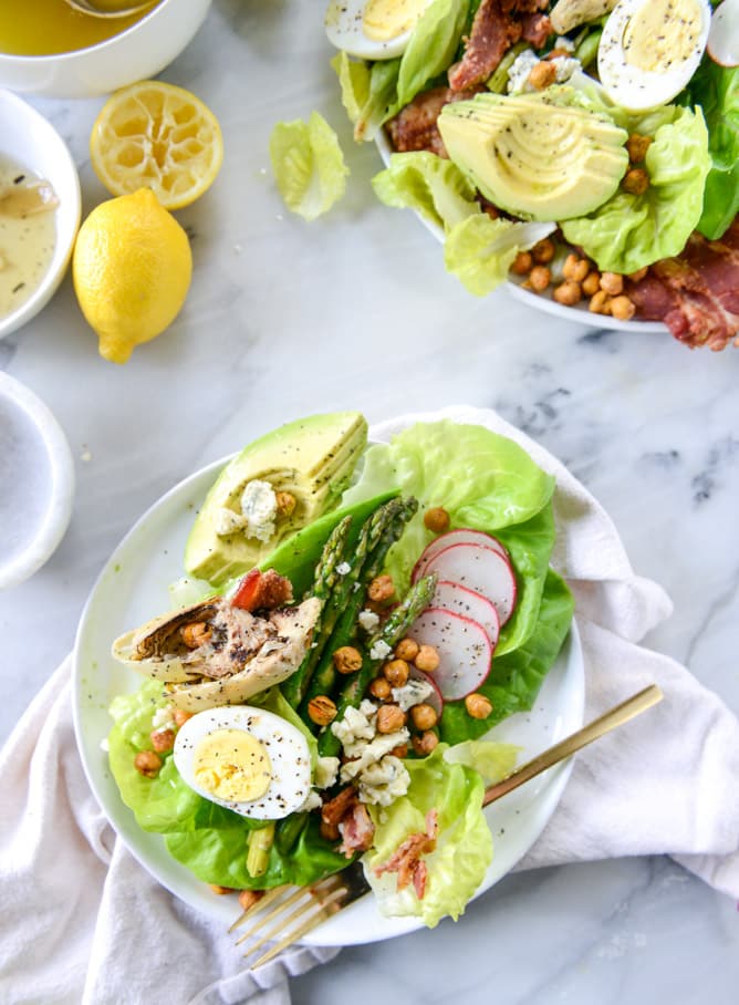 springtime cobb salad I howsweeteats.com